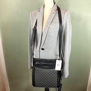 New Steve Madden Black and Gray Crossbody Purse